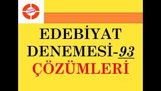 Edebiyat Deneme Sınavı - 93 3D Yay Çözümleri #DaimaTürkçe