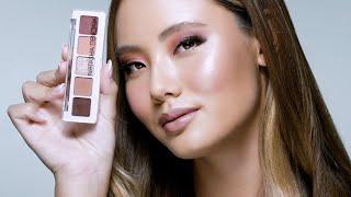 Romantic Dusty Pink Eyeshadow Look Using the NEW MINI BIBA EYESHADOW PALETTE Natasha Denona Makeup