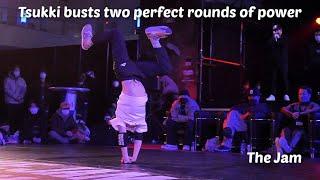 Bboy Tsukki two perfect powermove rounds at The Jam grand finals.