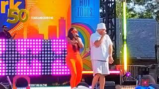 Fat Joe and Remy Ma celebrating Hip Hop 50 at Good Morning America