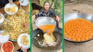 Fry Egg Cooked Rice Cooking with Sros  Mommy Sros yummy fry egg stir fry rice recipe