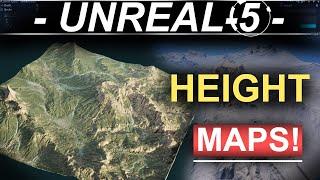 Unreal 5 - Automatic Landscapes HEIGHT-MAPS