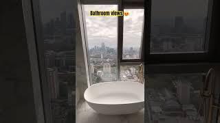 Views from a stunning bathroom in London. Valencia Tower city road.