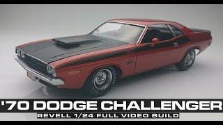 124 REVELL 70 DODGE CHALLENGER TA FULL VIDEO BUILD
