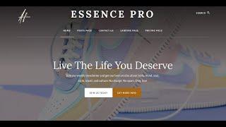 Center Site Title Between Logo & Search – Essence Pro