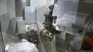 Quicktech T8 Hybrid Twin Spindle MillTurn Centers PMTS 2021 Demonstration