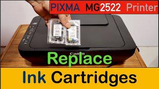 Canon PIXMA MG2522 Ink Cartridge Replacement.