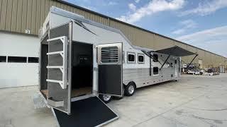 5-Horse Two Bedroom Lakota Horse Trailer