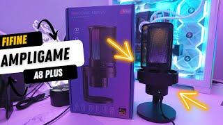 FIFINE Ampligame A8 Plus RGB Gaming USB Microphone Review