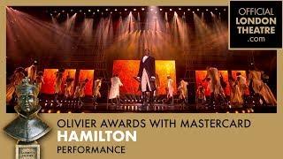 Hamilton performance at the Olivier Awards 2018 with Mastercard