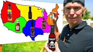 Throwing Darts at a Map and Eating Whatever Hot Sauce it Lands on *6 MILLION SCOVILLE*