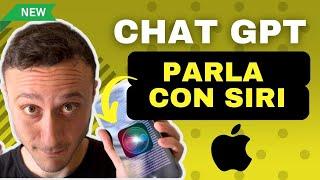 CHAT GPT + SIRI Parla con chat gpt e ASCOLTA le risposte