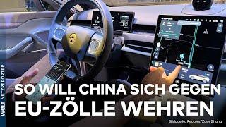 HANDELSSTREIT MIT CHINA EU droht mit hohen E-Autozöllen Jetzt Droht China zurück
