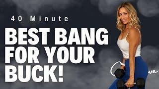 40 Minute Best Bang for Your Buck Full Body Compound Workout  No Repeats