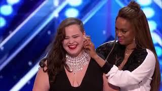 Yoli Mayor sings Ed Sheeran-  Make It Rain Americas Got Talent 2017