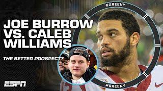 Joe Burrow or Caleb Williams Who is the better prospect?   #Greeny