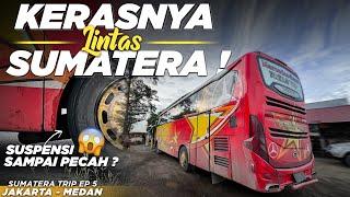 PERBAIKI BUS SAAT HUJAN BADAI‼️ Trip Jakarta-Medan with Sempati Star  Sumatera Trip Ep 5