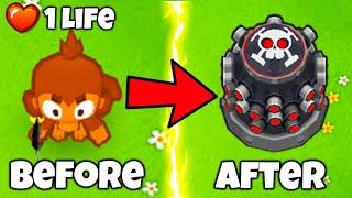 Every Tower & Upgrade is RANDOM 1 LIFE IMPOPPABLE CHALLENGE Bloons TD 6 Mod