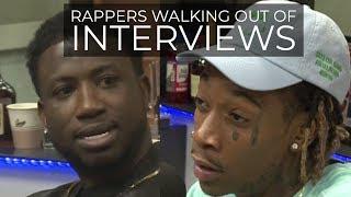 RAPPERS WALKING OUT OF INTERVIEWS