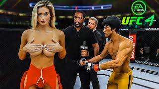 Bruce Lee vs. Hannah Palmer - EA Sports UFC 4 - Epic Fight 