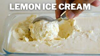 3-Ingredient Lemon Ice Cream Recipe  No Ice Cream Machine