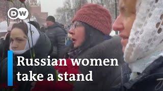 Wives of Russian soldiers protest against endless war in Ukraine  DW News