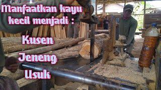 Kayu kecil untung besar penggergajian KAYU JATI kecil bahan Kusen Jeneng dan UsukYAH Channel