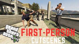 Famous GTA 5 Cutscens in FIRST-PERSON