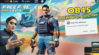 HOW TO DOWNLOAD OB45 ADVANCE SERVER   FREE FIRE ADVANCE SERVER DOWNLOAD LINK  FREE FIRE INDIA 