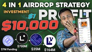 4 in 1 Airdrop 🪂$10000 Profit   Mitosis Airdrop  Linea Airdrop  Eigen Layer Airdrop