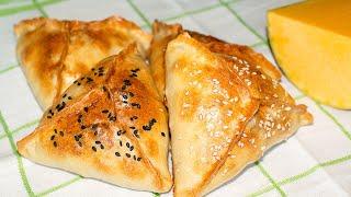 Samsas - Pumpkin Pies  Asian Cuisine рес Unleavened Pastry Simple Recipe  IrinaCooking