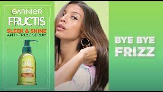 How to Use Garnier Fructis Sleek & Shine Anti-Frizz Serum to Control Frizz