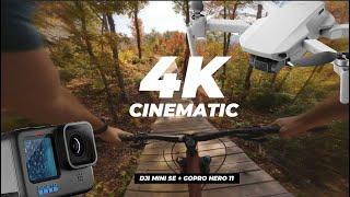 Cinematic GoPro Hero 11 + Mavic Mini SE  Cherokee NC Mountain Biking