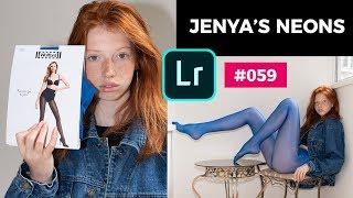 Jenyas Blue Wolford Neon #059 - Tights & Nylons Art Photography