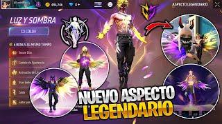 NUEVO ASPECTO LEGENDARIO *LUZ Y SOMBRA* EMOTE DUO  NUEVO HIPERLIBRO & KATANA LEGENDARIA - FREE FIRE