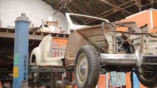 restauration reconstruction Peugeot 203 cabriolet