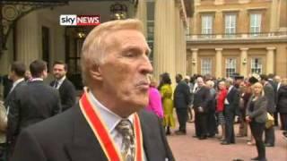 Bruce Forsyth Knighted By The Queen