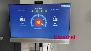 Nvidia Shield Pro -speed test Ethernet Wifi