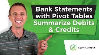 How To Analyze Bank Statements Fast With Pivot Tables - Calculated Fields Custom Form