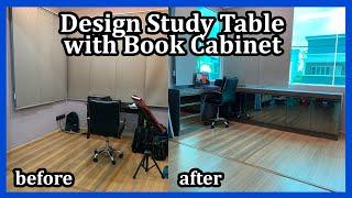 Design Meja Belajar dan Kabinet Buku Moden