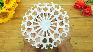 Love Shape Paper Cutting Design  How to Make Paper Snowflake Easy  Easy Paper Crafts