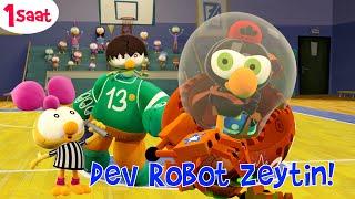 1 SAAT ÇİZGİ FİLM #34 - Dev Robot Zeytin Sahnede  TRT Çocuk - Disney Channel