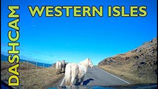 Uist Eriskay to Berneray via South Uist Benbecula and North Uist - Driving in the Outer Hebrides