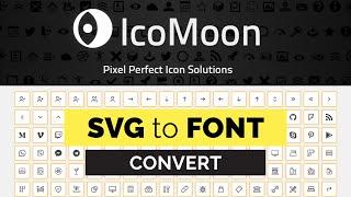 How to Convert SVG Icons into Fonts using Icomoon App  Using Icomoon Fonts into the Project