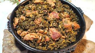 በጣም ፈጣን ጎመን በስጋ አሰራር  spinach with meat  gomen besiga aserar  Ethiopian food  ebs  seifu