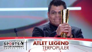 Pemenang Kategori Atlet Legendaris Terpopuler  INDONESIAN SPORTS ENTERTAINMENT AWARDS 2024