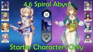 Starter Characters Only 4.6 Spiral Abyss