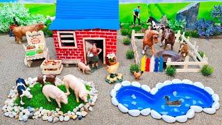 Best Diy Miniature Cattle Farm with Barnyard Animal - Barn for Horse Cow Pig - Mini Tractor