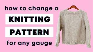 How to Knit a Top Down Raglan Sweater in ANY Needle Size + Yarn Weight