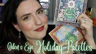 Odens Eye Holiday 2022 Christmas Eve + Merry Christmas Palettes  Swatches Tutorial + Review